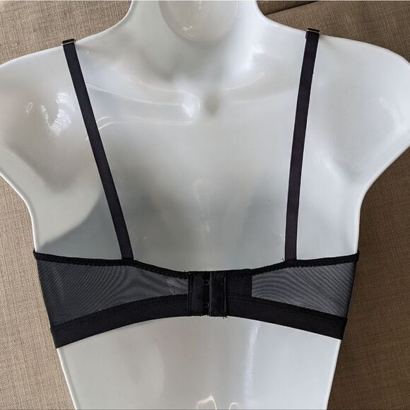 MIIYU Lace Bralette Wireless Black Small C050 - Picture 6 of 9